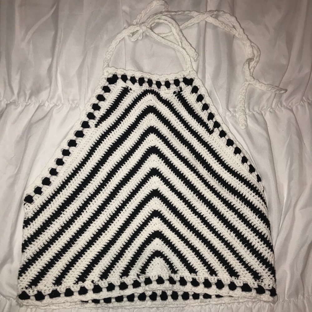 Knit halter top